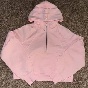 LULULEMON STRAWBERRY MILKSHAKE HALF ZIP SCUBA